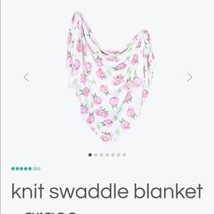 Copper Pearl Grace Floral Swaddle Blanket